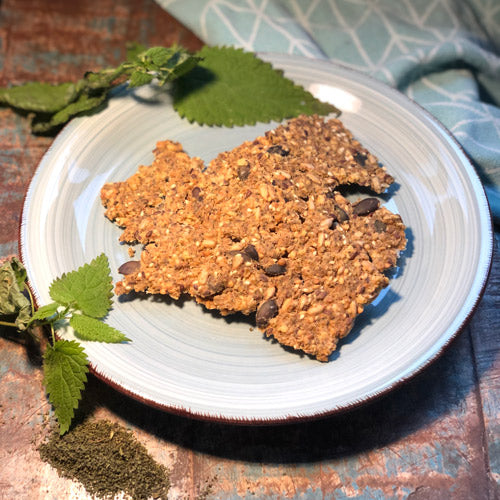 Knäckebrot Brennnesselsamen Brot Körner