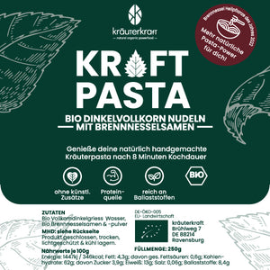 
                  
                    Bio Kraftpasta Brennnessel Nudeln handgemacht
                  
                