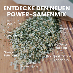 
                  
                    Bio Kraftsamen® Mix Hanfsamen, Goldleinsamen & Brennnesselsamen
                  
                