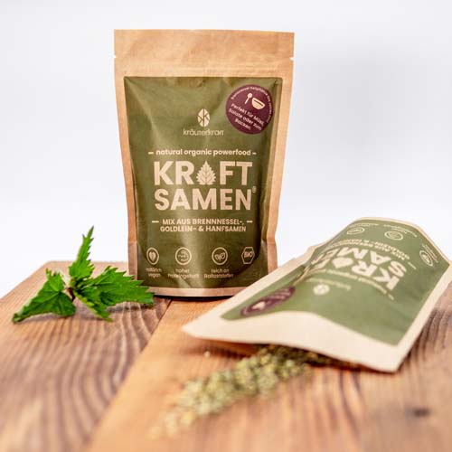 Bio Kraftsamen® Mix Hanfsamen, Goldleinsamen & Brennnesselsamen